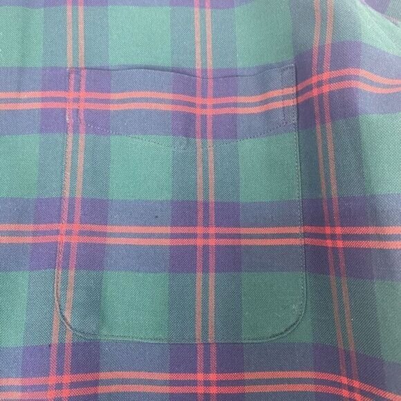 L.L Bean Button Down Shirt Mens SZ 16-33 Striped Long Sleeve Cotton Made in USA - Picture 8 of 11